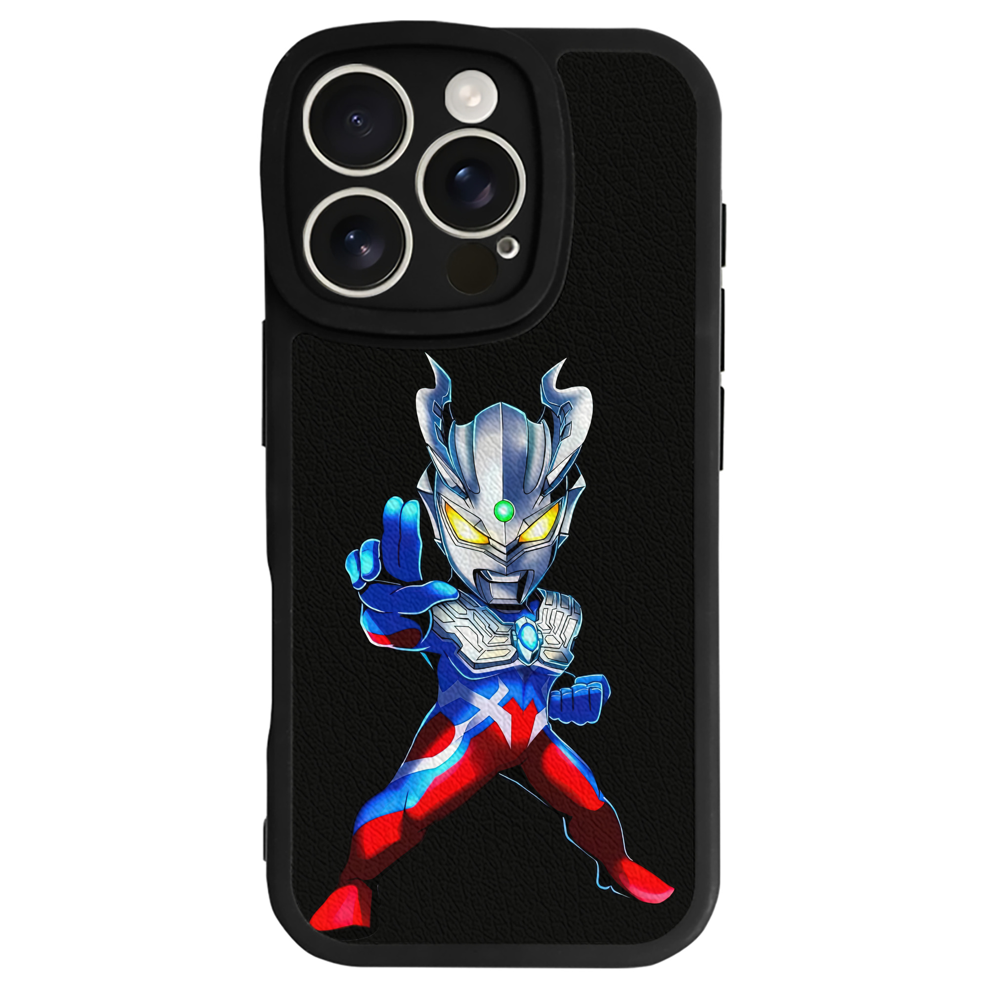 （画像用） ウルトラマン Ultraman 【iPhone 16シリーズ対応】シリコンスマホケース（レザー調） 材質：シリコン